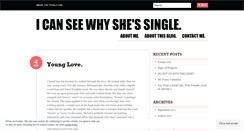 Desktop Screenshot of icanseewhyshessingle.com